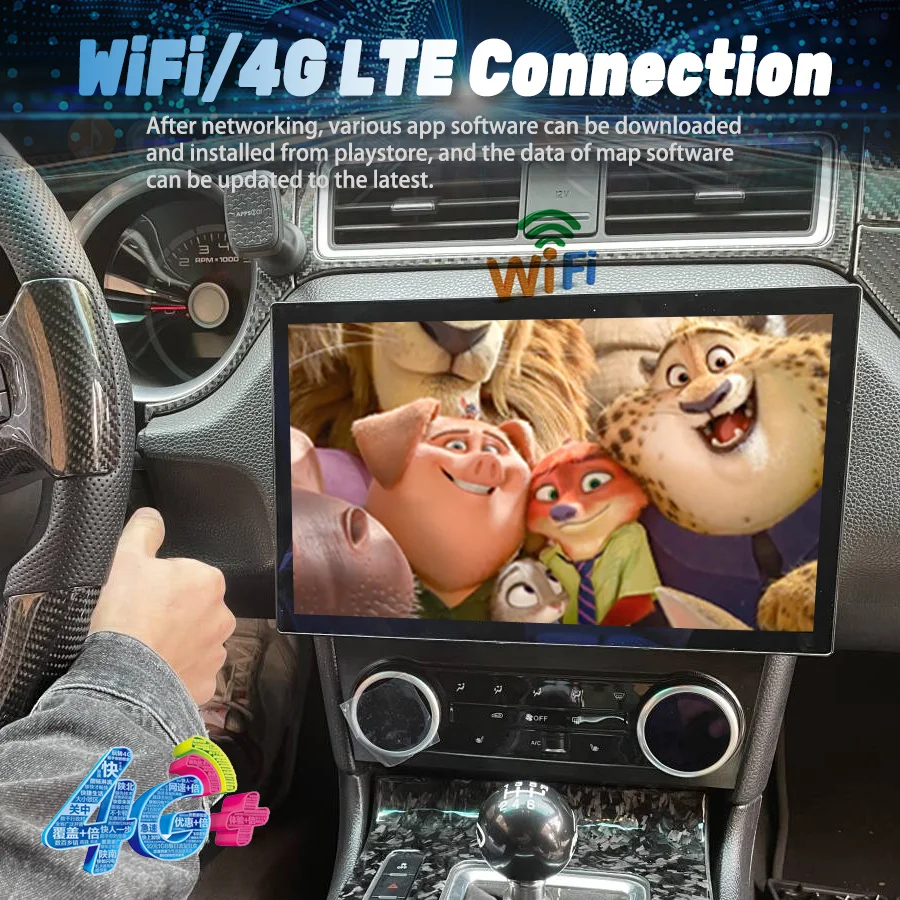 13 3-дюймовый Android QLED экран для Ford Mustang 2010-2014 автомобильный радиоприемник