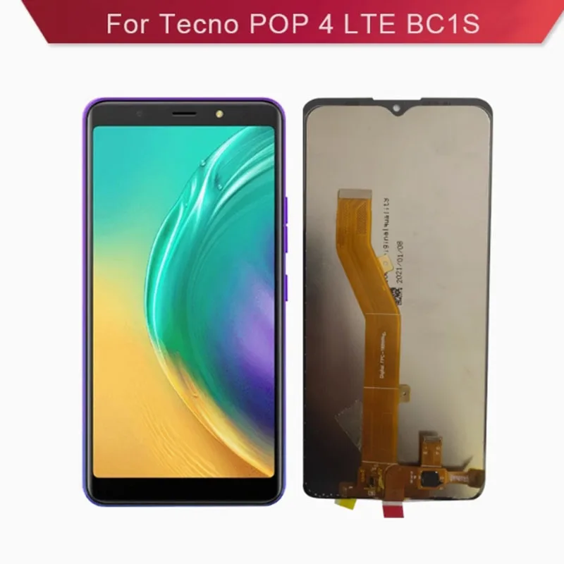 Подходит для Tecno pop 4 LTE BC1s ЖК-экран в сборе сенсорный ЖК-дисплей