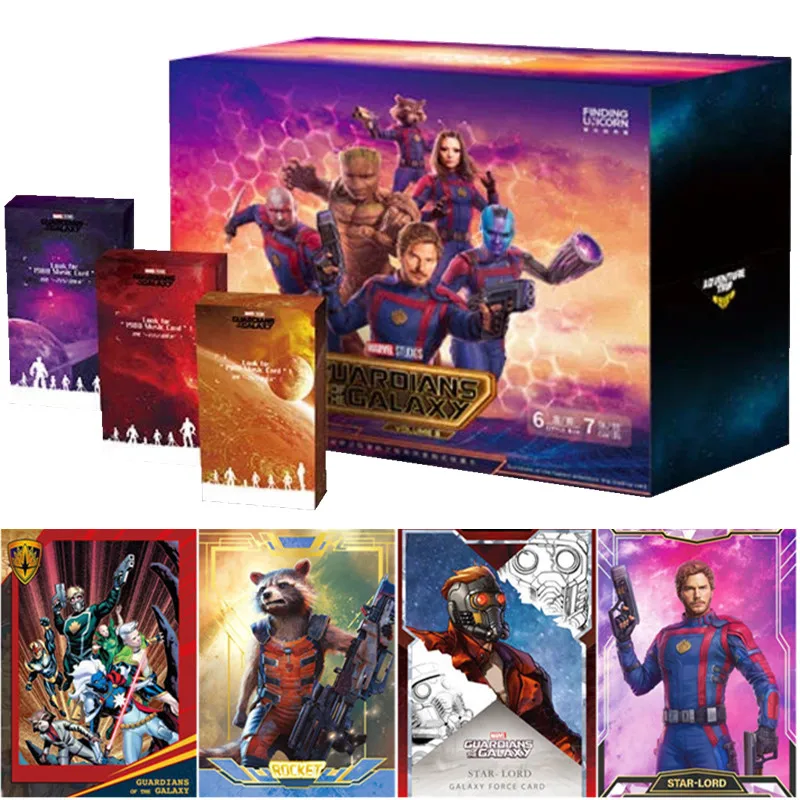

Новая карта Marvel стражи Галактики 3, Железный человек, Человек-паук, блестящий Галактический герой, карта путешествия, подпись