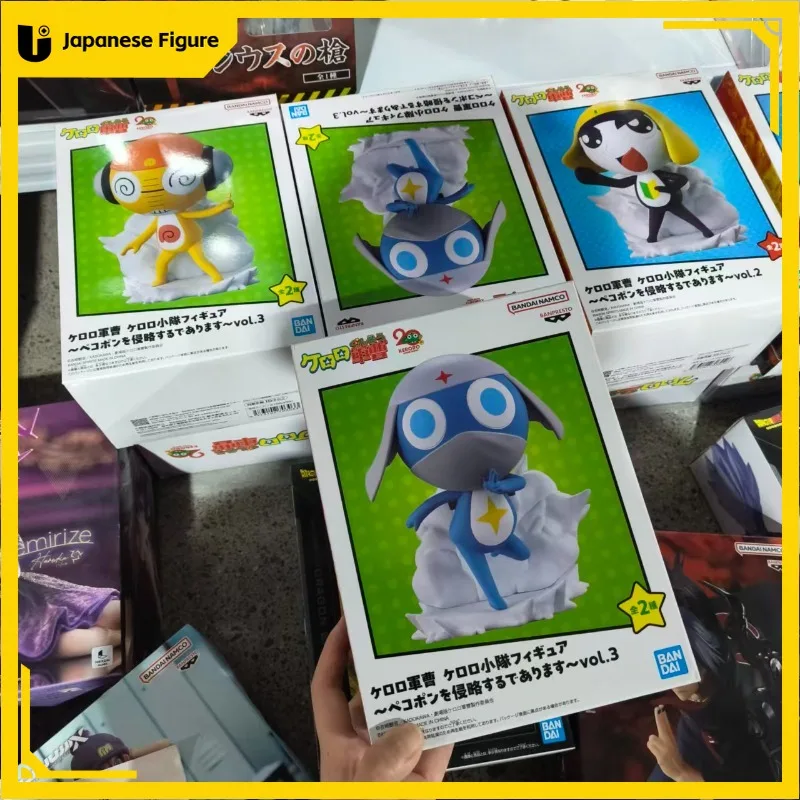 Фото В наличии: Оригинальная фигурка Bandai Banpresto Кероро Сержант-Майор Куруру, новая, в коробке, аниме-персонаж, игрушка №1