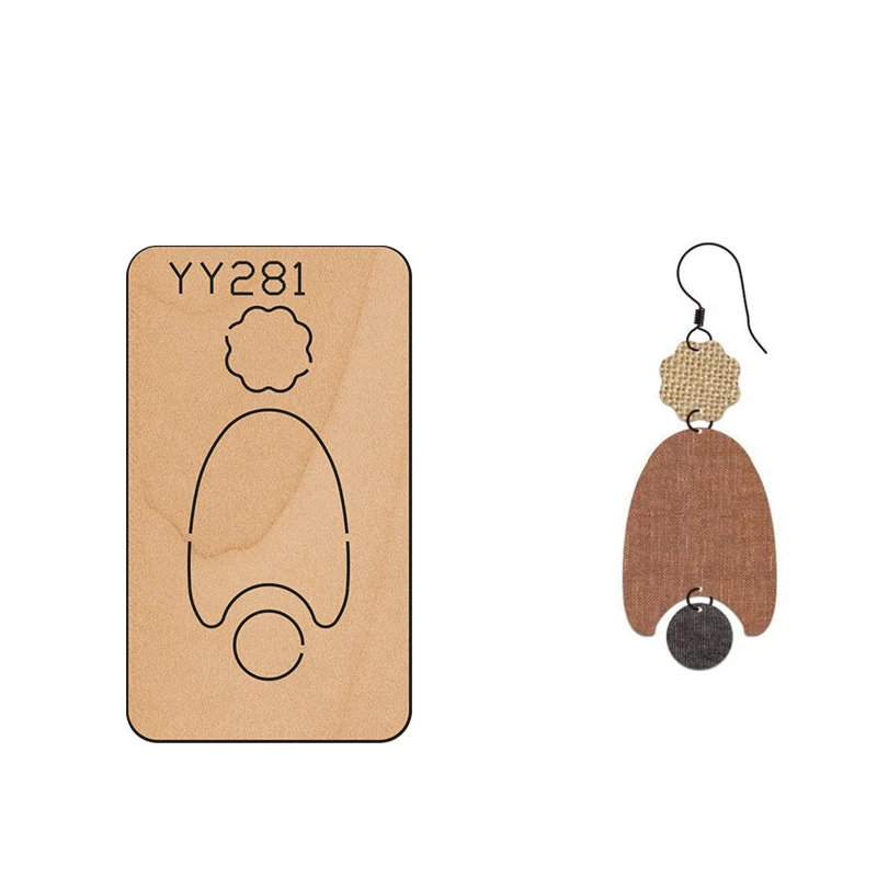 

JK -Wood Mold Earrings Cut Mold Earring Wood Mold YY281 Is Compatible With Most Manual Die Cut