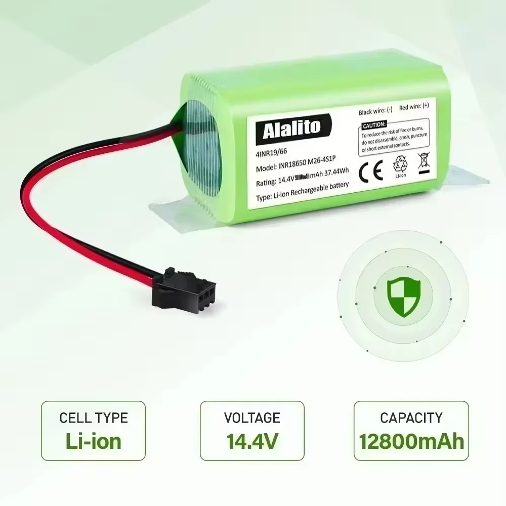 Фото Сменная батарея 14.4V 6800mAh для Conga 990 1090, Tesvor X500, Ecovacs Deebot N79 N79S DN622, Eufy RoboVac 11 11S, RoboVac 30 №3