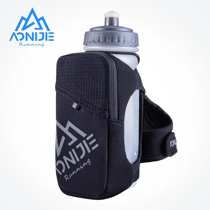 AONIJIE Running Handheld Kettle Bag Water Bottle Stow Flask Carrier Bag 6.5in Mobile Phone Holder Pouch Hydration Pack Sport Bag