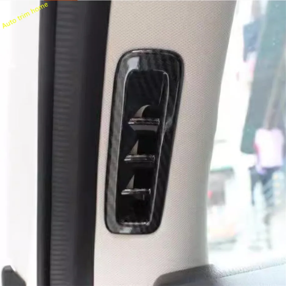 ABS Carbon Look Matte Pillar A Твитер Декоративная рамка Накладка на крышку громкоговорителя