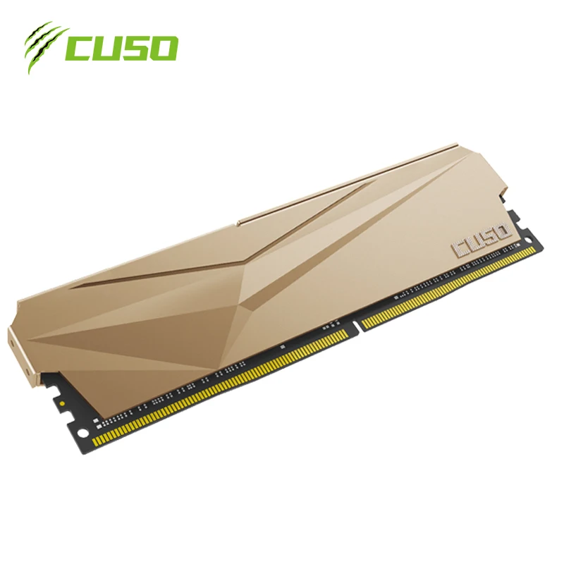 CUSO Memoria Ram DDR4 8GBX2 3000MHZ 3200MHz 3600MHZz Night Owl Series with gold heat sink  Desktop Memory DIMM Gaming Memory