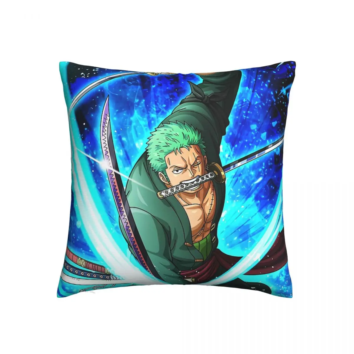 

Zoro Hug Pillowcase One Piece Hot Anime Backpack Cushion Sofa DIY Printed Car Throw Pillow Case Decorative
