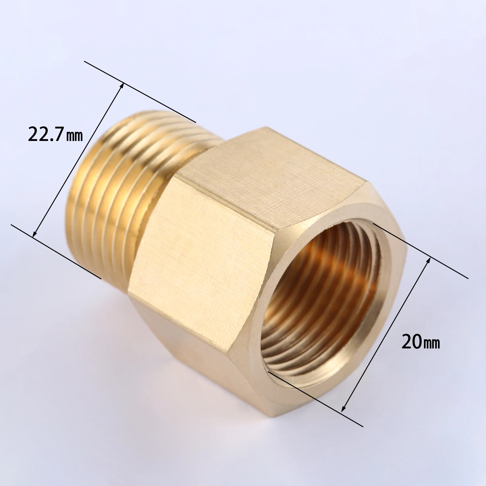 

Латунный переходник M14*1.5 G1/2 W21.8 на G5/8