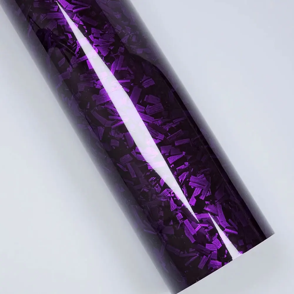 9D виниловая пленка из углеродного волокна глянцевая фиолетовая наклейка для