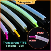 trianglelab ptfe plus tube super smooth 4x2 5mm ptfe teflonto tube transparent id2 5mm od4mm for 1 75mm filament 3d printer