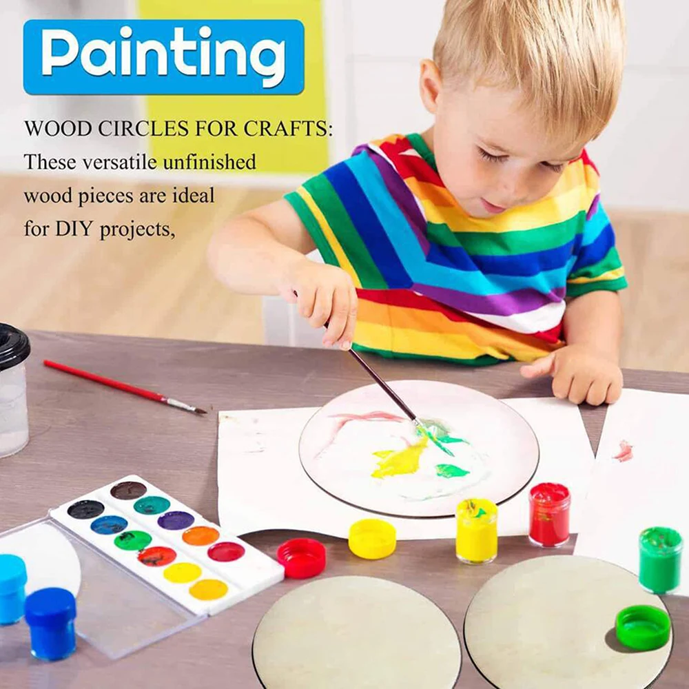 Натуральные круглые магнитные диски 30 см для рукоделия детская живопись игрушки