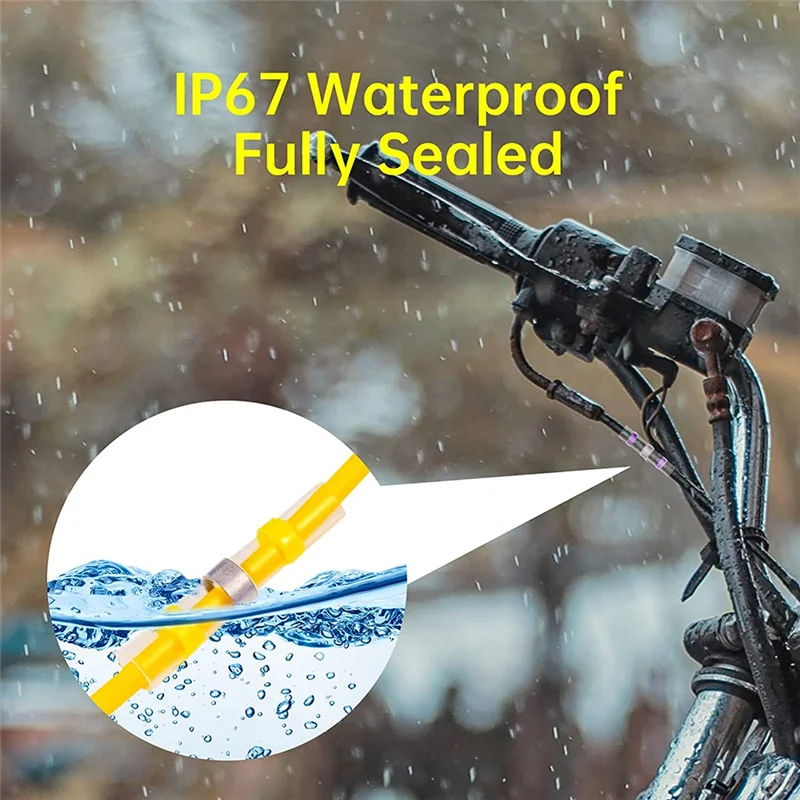 800 шт. соединитель для проводов с паяным уплотнением красный 22-18 AWG -