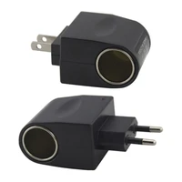 24w ac 220v to dc 12v eu us plug converter car cigarette lighters adapter wall power socket adapter converter accessory