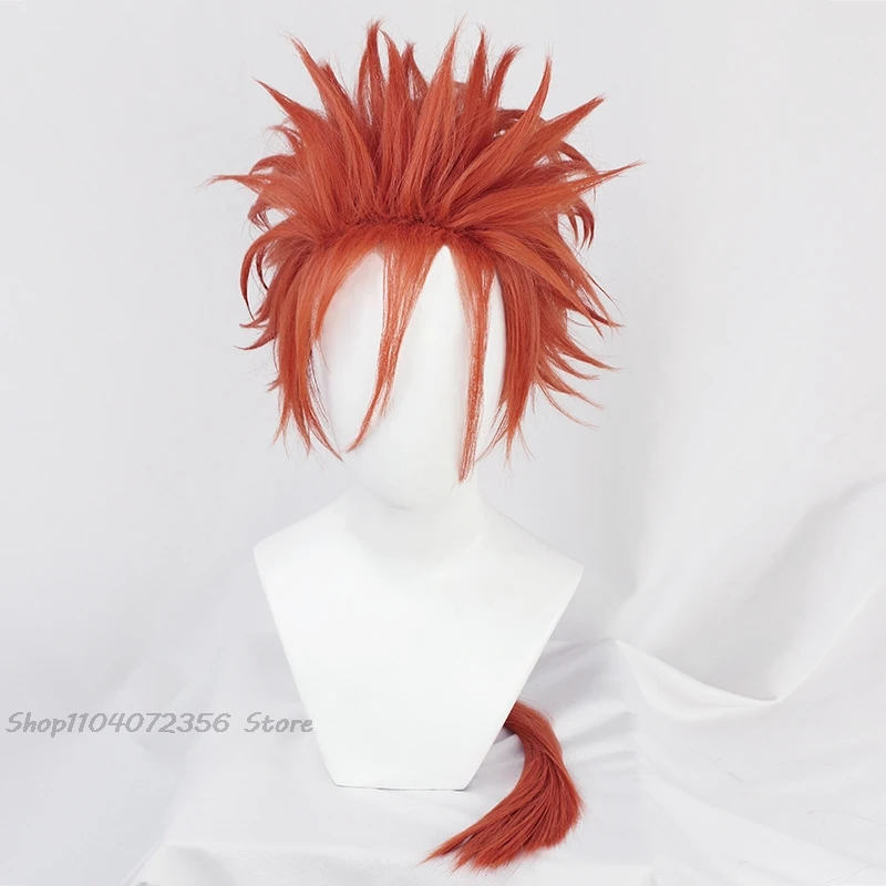 FF7 Final Fantasy VII FFVII Reno 75 см красные длинные высокотемпературные волокна парик для
