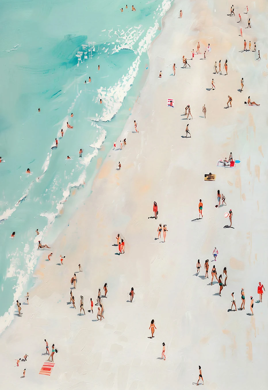 

Абстрактный пляж плакат на холсте