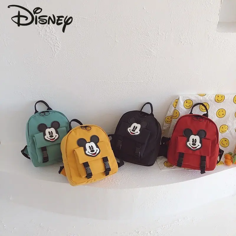 Disney's New Mickey Lightweight Children's Backpack High Quality Fashion Mini Backpack Cartoon Multi Functional Girls' Schoolbag