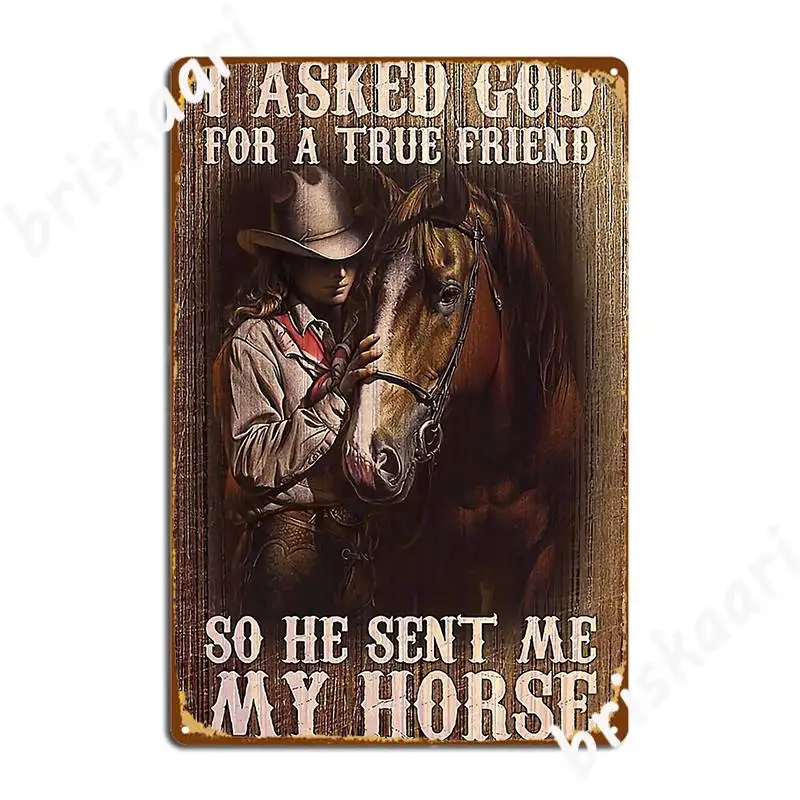 

Загородная девушка я попросил Бога истинного друга металлический постер с табличкой клубный дом бар пещера таблички настроить жестяной зн...