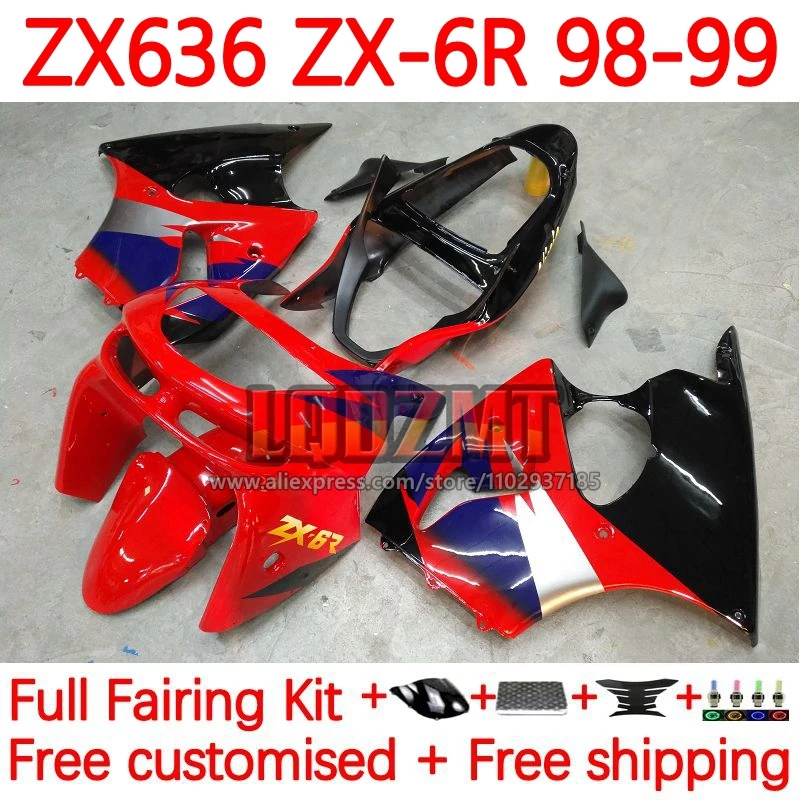 

Frame For KAWASAKI NINJA ZX-6R ZX600 ZX600CC 98-99 Factory Red ZX 636 6R 600 ZX636 ZX6R 1998 1999 ZX-636 98 99 Fairings 52No.1