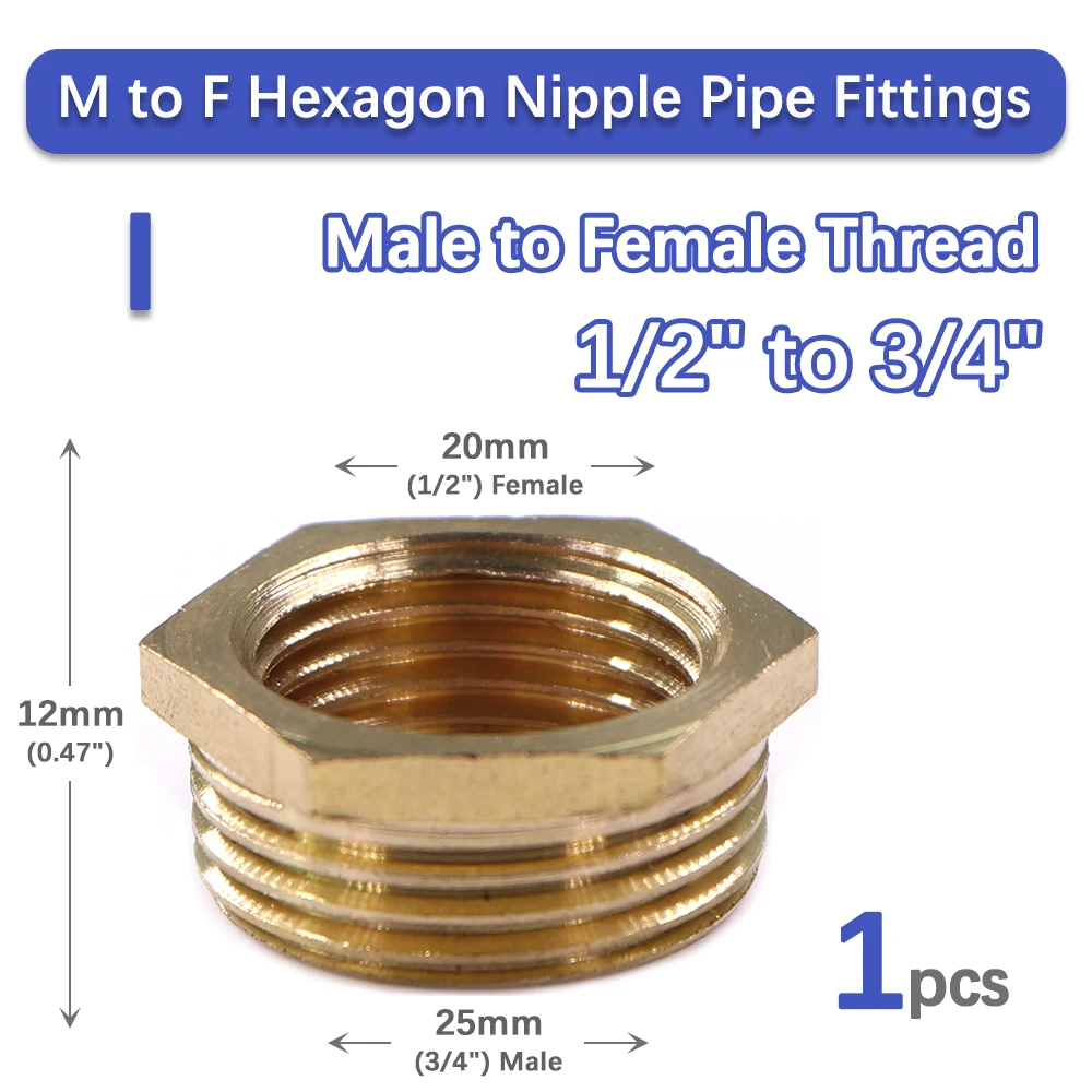 

Латунные фитинги для труб 1/8 дюйма 1/4 дюйма 3/8 дюйма 1/2 дюйма 3/4 дюйма 1 дюйм 1,5 дюйма 2 дюйма, переходник с шестигранной головкой, редукционная внутренняя резьба BSP, редукционная Шестигранная втулка