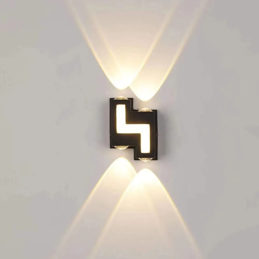 IP65 LED Wall Lamp Indoor Outdoor Waterproof Garden Lighting Aluminum AC86-265 Indoor Bedroom Living Room Stairs Wall Light