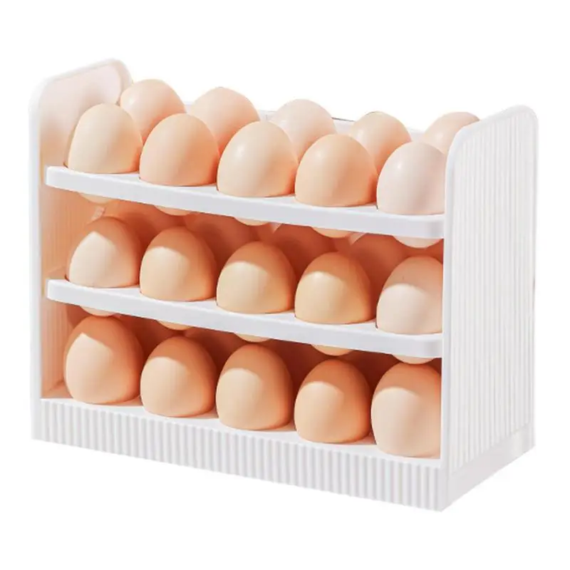 

Вращающаяся фоторамка для яиц, трехуровневый держатель для яиц, 30 ячеек, для организации обеда