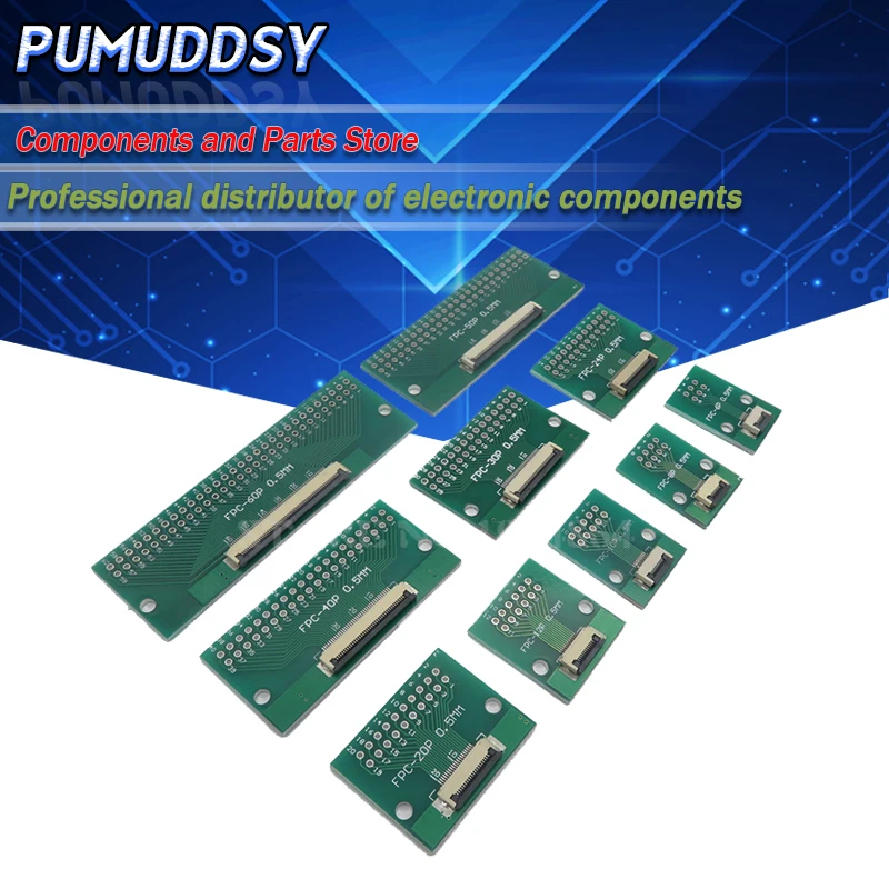 

1 шт. FPC/FFC гибкий кабель адаптер плата Двусторонняя 0,5 мм до прямой 2,54 мм гибкий кабель адаптер 6P/8P/10P/20P/30P/40P/60 П