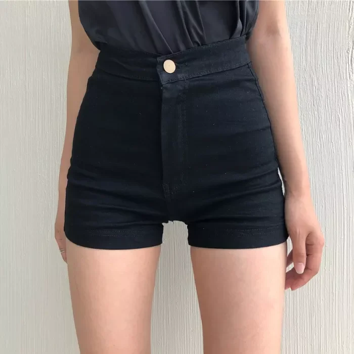 

2023New spring summer autumn new women fashion casual cute sexy shorts outerwear woman female OL black jeans Fq67