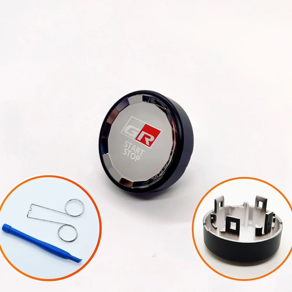 

Автозапчасти для Toyota COROLLA 2019-2023, 1 шт., кнопка запуска и остановки двигателя автомобиля, кнопка, кольцо, Стайлинг, аксессуары для интерьера, крышка