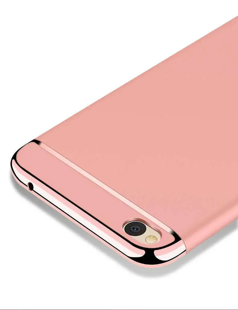Чехол для Xiaomi Redmi 6A ударопрочный чехол 3 в 1 с гальваническим покрытием и защитой