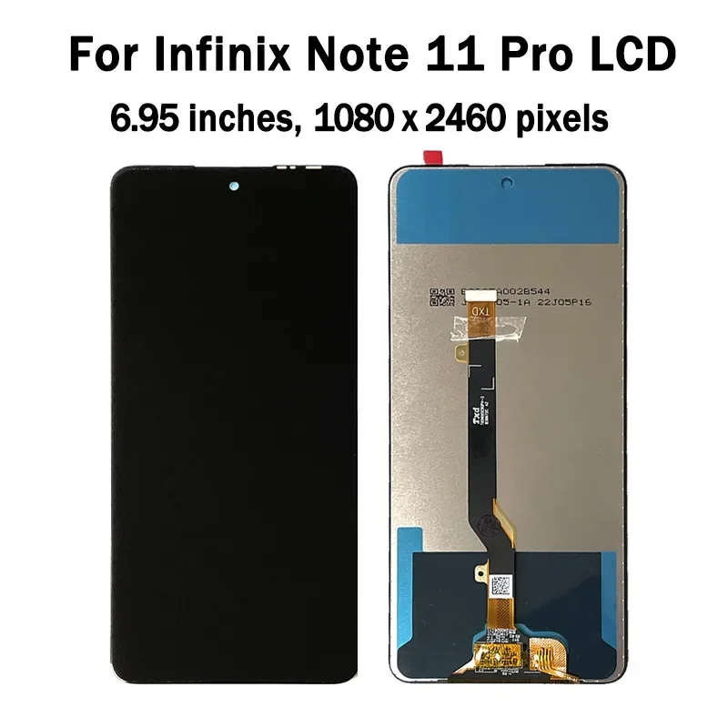 6 95 &quotОригинальный ЖК-экран для Infinix Note 11 Pro X697 сенсорная панель дигитайзер Note11
