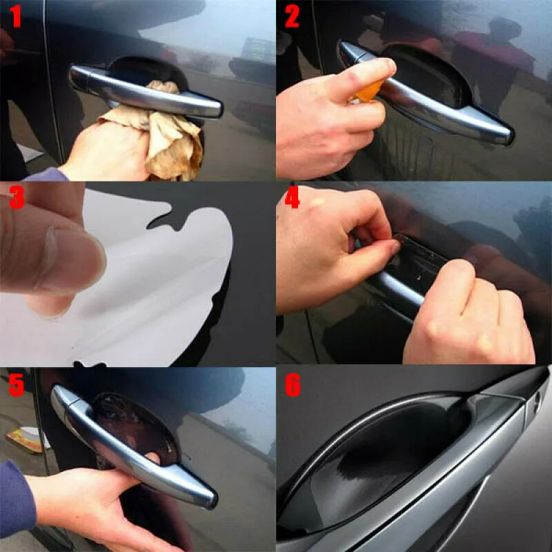 

Durable High Quality Door Handle Film Invisible Paint Protector SUV Universal Waterproof 4pcs Anti-Scratch Bowl