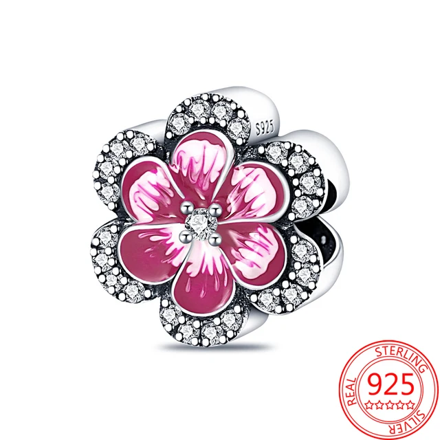 

Регулируемые подвески-зажимы из розового золота с фианитами подходят для оригинальных браслетов Pandora, женские бусины для изготовления ювел...