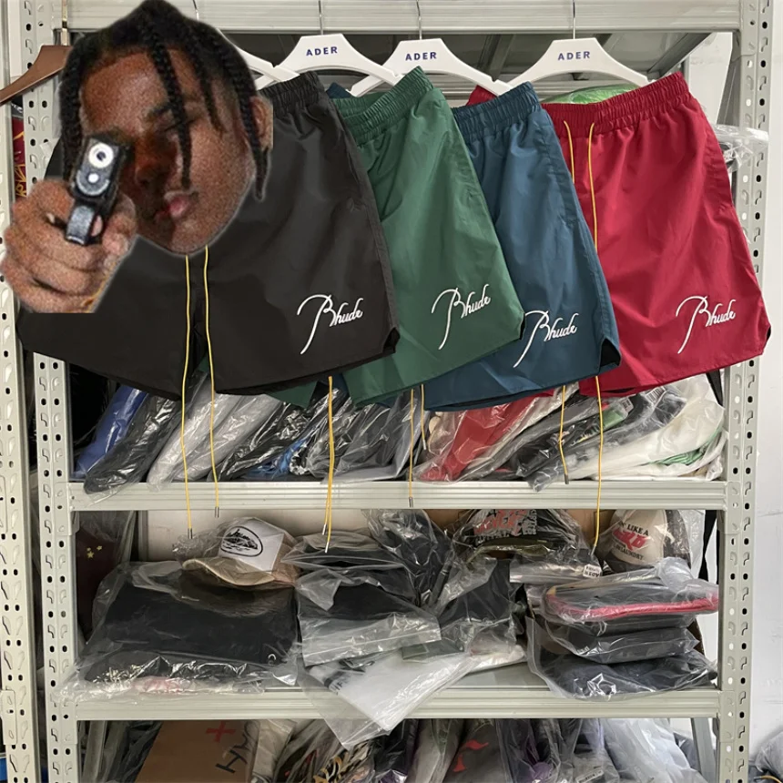 

Мужские и женские шорты с вышивкой, повседневные пляжные Бриджи высшего качества