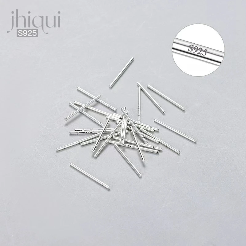 

10pcs 925 Sterling Silver Solid Silver Earring Pins Allergy Prevention Fine Jewelry