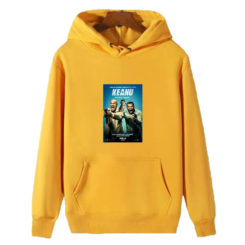 Keanu Movie Poster Unisex graphic Hooded sweatshirts fleece hoodie winter cotton thick sweater hoodie Men's sportswear