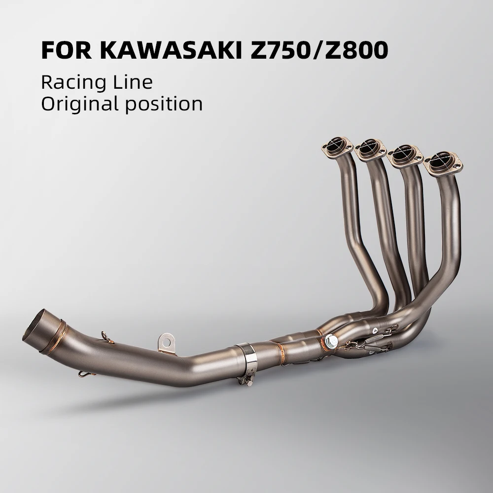 Для kawasaki Z750 Z800 выхлопной полный системный мотоциклетный глушитель передняя