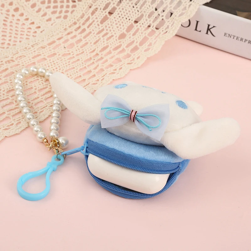 Симпатичная кукла Sanrio плюшевая маленькая сумка жемчужный брелок кошелек Cinnamoroll