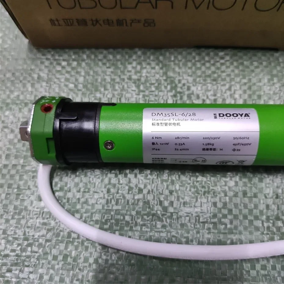 Dooya DM35S 628 Бесшумный быстрый вращающийся трубчатый двигатель для жалюзи, 220230 В, 5060 Гц, 4-проводной двигатель, для трубки 43454750 мм (art.: 3920d2099142f) - 3920d2099142f