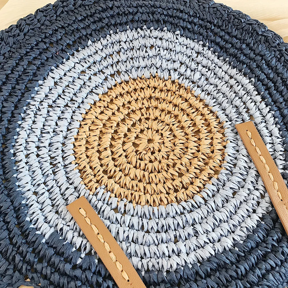 Портативная Соломенная Сумка Ручной Работы В Богемном Стиле Женская Летняя