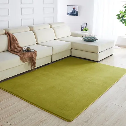 160 x200 Short-haired coral velvet  carpet living room floor mat coffee table mat bedroom blanket bed rug floor mat door cushion images - 6