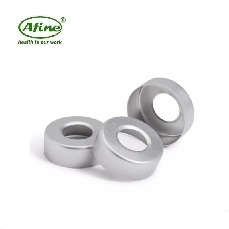 Колпачки для флаконов AFINE Agilent Headspace 9301-0721 Креветки 20 мм серебряный алюминиевый