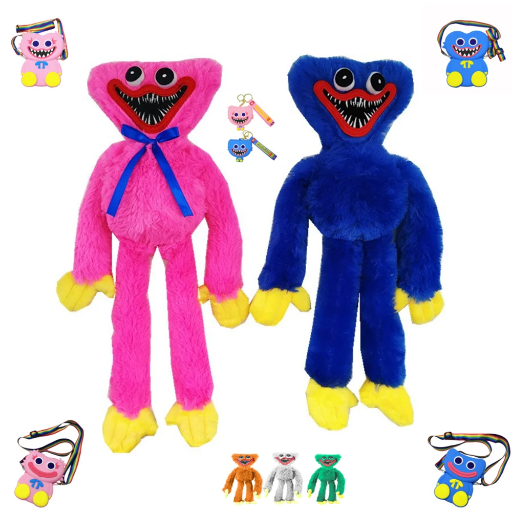 

2022 Huggy Wuggy Soft Toy Plush Cute Doll Bag Hagi Vagi Kawaii Purse Kissy Missy Kids Birthday Christmas Gift