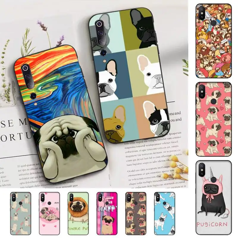 

Pug Doggy Phone Case for Xiaomi mi 5 6 8 9 10 lite pro SE Mix 2s 3 F1 Max2 3