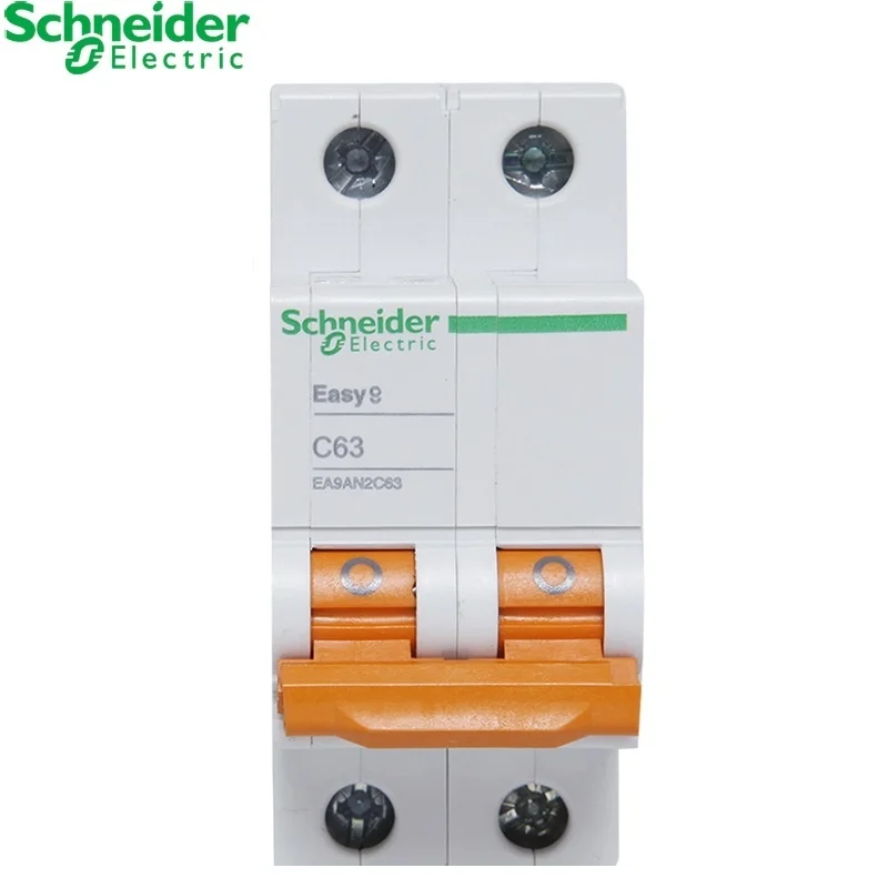 Schneider electric Mini Disjuntor Easy 9 выключатель EA9AN схема 1p 2p 3p 4p C тип 6A 10A 16A 20A 25A 32A 50A 63A AC