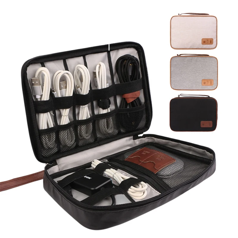 

Портативный дорожный кабель сумка цифровой USB гаджет Органайзер зарядное устройство провода Косметическая молния сумка для хранения комплект чехол аксессуары поставки