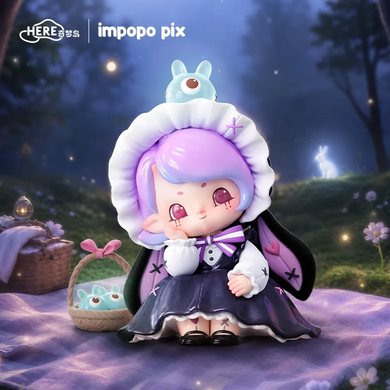 Фото HERE Impopo Pix Dreamwalk Серия «Лес Тумана» Слепая коробка Оригинальные игрушки Сюрприз-бокс Кукла Аниме-фигурка №1