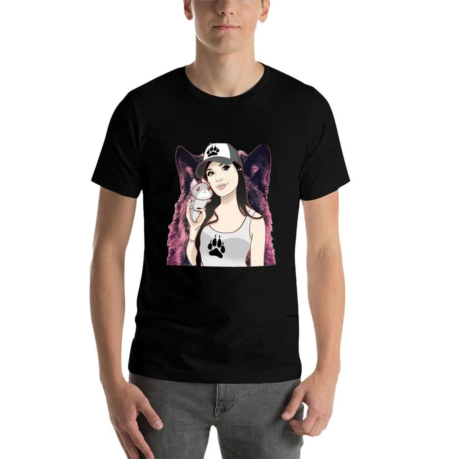 Фото Футболка sssniperwolf Essential, мужская футболка с графическим рисунком, летняя мужская футболка с графическим принтом, футболка №3