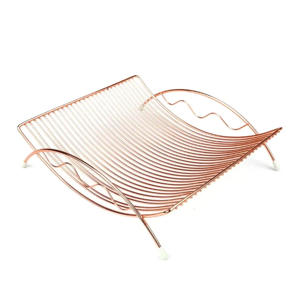 Блюдо для фруктов бытовая ажурная корзина металлическая полка хранения конфет