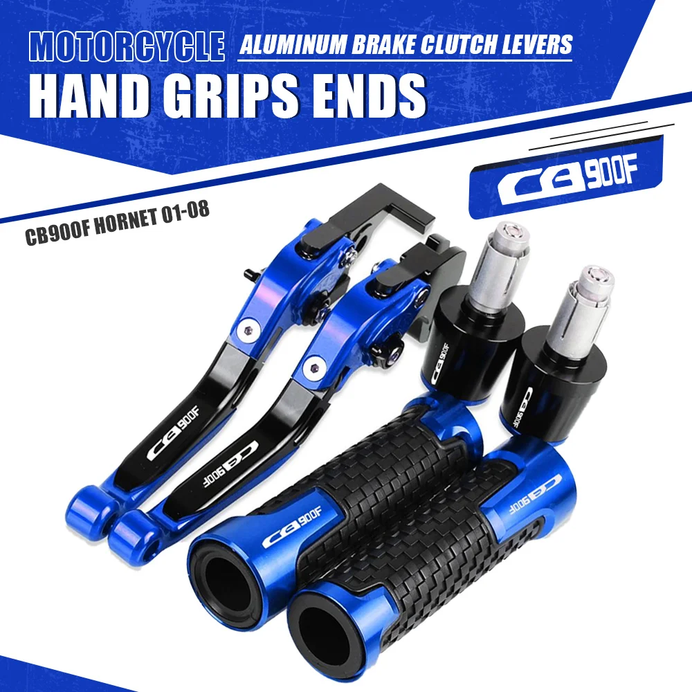 

Motorcycle Aluminum Brake Clutch Levers Handlebar Hand Grips ends For HONDA cb900f hornet 2001 2002 2003 2004 2005 2006-2008