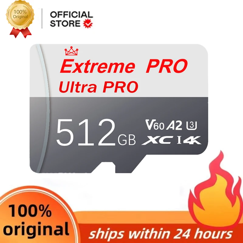 Карта памяти 2 ТБ Micro TF SD-карта 512 ГБ 256 U3 V30 4K Full HD
