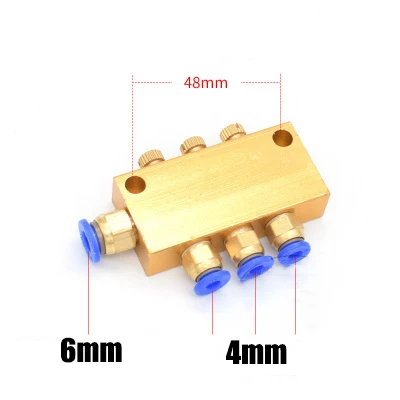 

Распределительный блок для смазки из алюминия